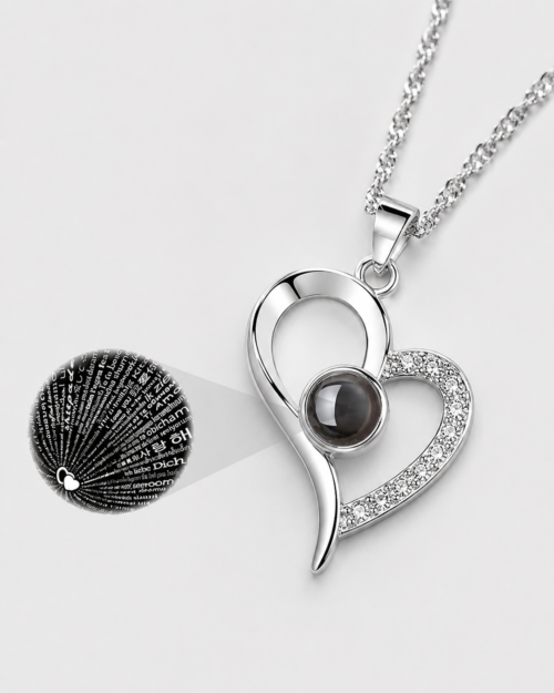 I Love You Pendant With Link Chain